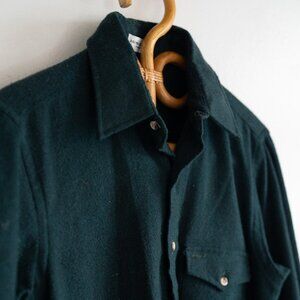 Men's Vintage Bookhard Doughty Forest Green Long Sleeve Button Down